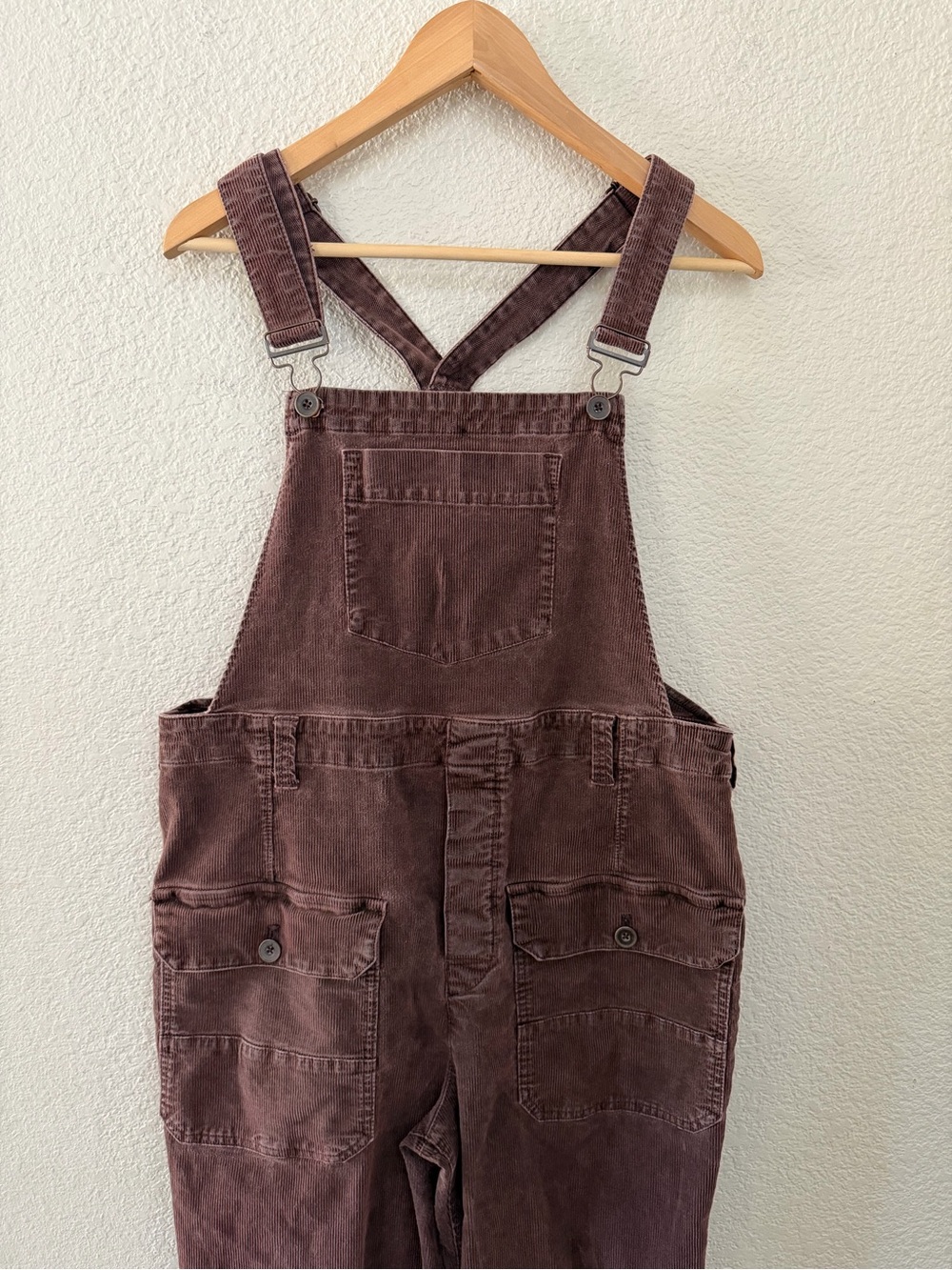 WE THE FREE Women's Size Medium Iris Cord Overalls -Brown Boho Fall Vibes - Picture 4 of 16